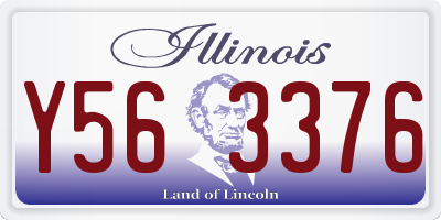 IL license plate Y563376
