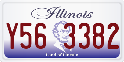 IL license plate Y563382