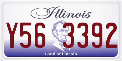 IL license plate Y563392