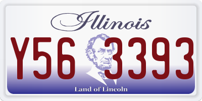 IL license plate Y563393