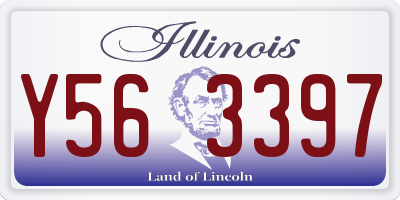 IL license plate Y563397