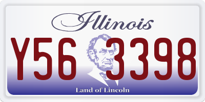 IL license plate Y563398