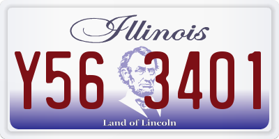 IL license plate Y563401