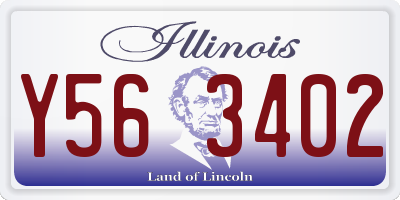 IL license plate Y563402