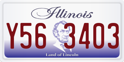 IL license plate Y563403