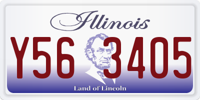 IL license plate Y563405