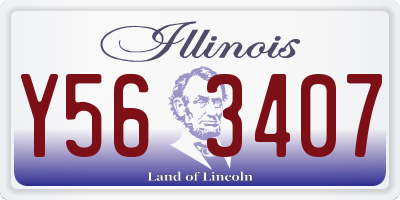 IL license plate Y563407