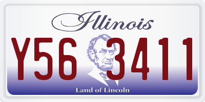IL license plate Y563411