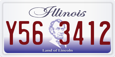 IL license plate Y563412