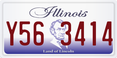 IL license plate Y563414