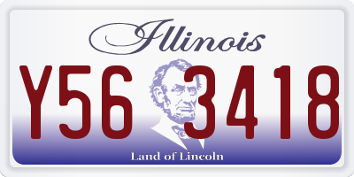 IL license plate Y563418