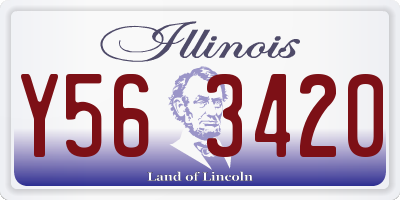 IL license plate Y563420