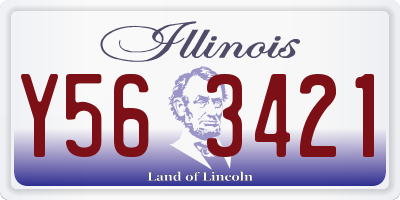 IL license plate Y563421