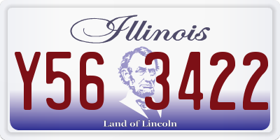 IL license plate Y563422
