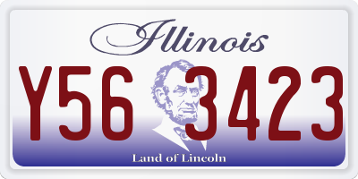 IL license plate Y563423