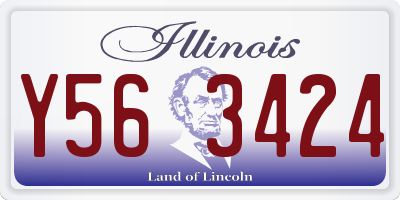 IL license plate Y563424