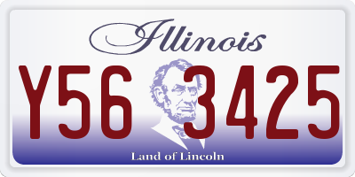 IL license plate Y563425