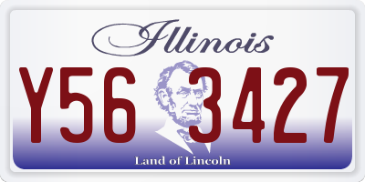 IL license plate Y563427