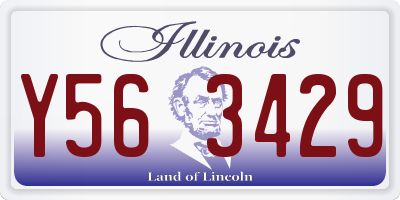 IL license plate Y563429