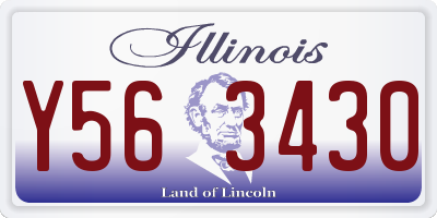 IL license plate Y563430