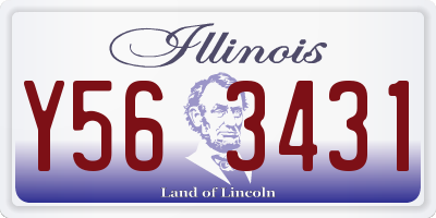 IL license plate Y563431