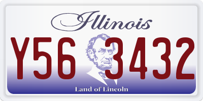 IL license plate Y563432