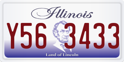 IL license plate Y563433