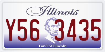 IL license plate Y563435