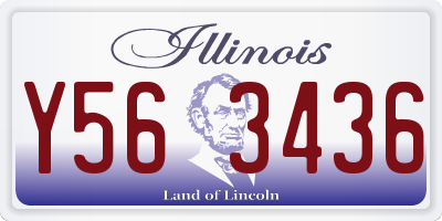 IL license plate Y563436
