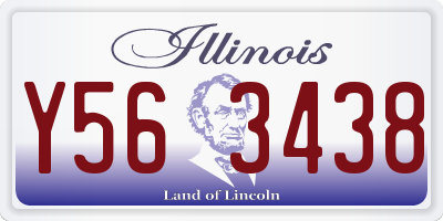 IL license plate Y563438