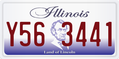 IL license plate Y563441