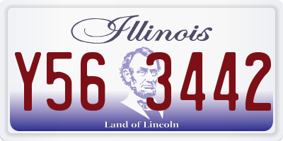 IL license plate Y563442