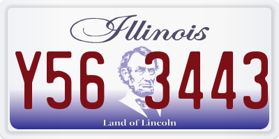 IL license plate Y563443