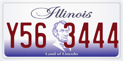 IL license plate Y563444