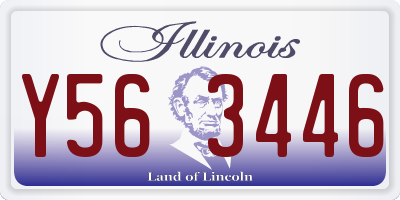 IL license plate Y563446