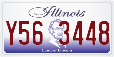 IL license plate Y563448