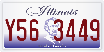 IL license plate Y563449