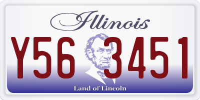 IL license plate Y563451