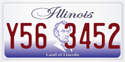 IL license plate Y563452