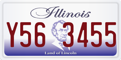 IL license plate Y563455