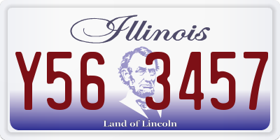 IL license plate Y563457