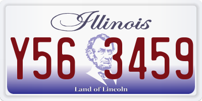 IL license plate Y563459