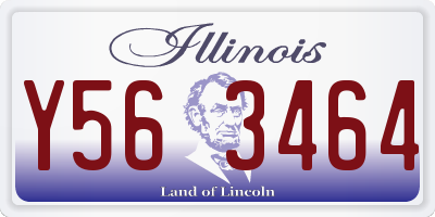 IL license plate Y563464