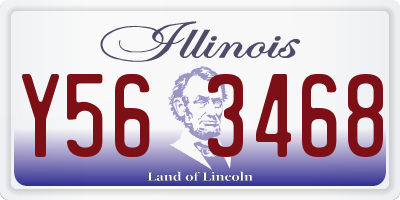 IL license plate Y563468