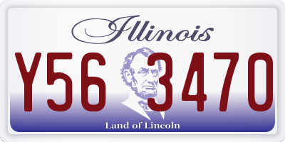 IL license plate Y563470