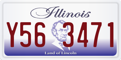IL license plate Y563471