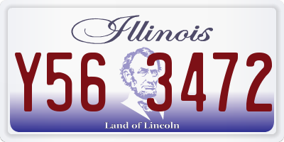 IL license plate Y563472