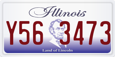IL license plate Y563473