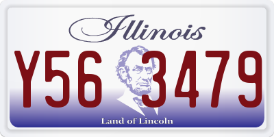 IL license plate Y563479