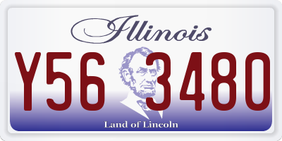 IL license plate Y563480